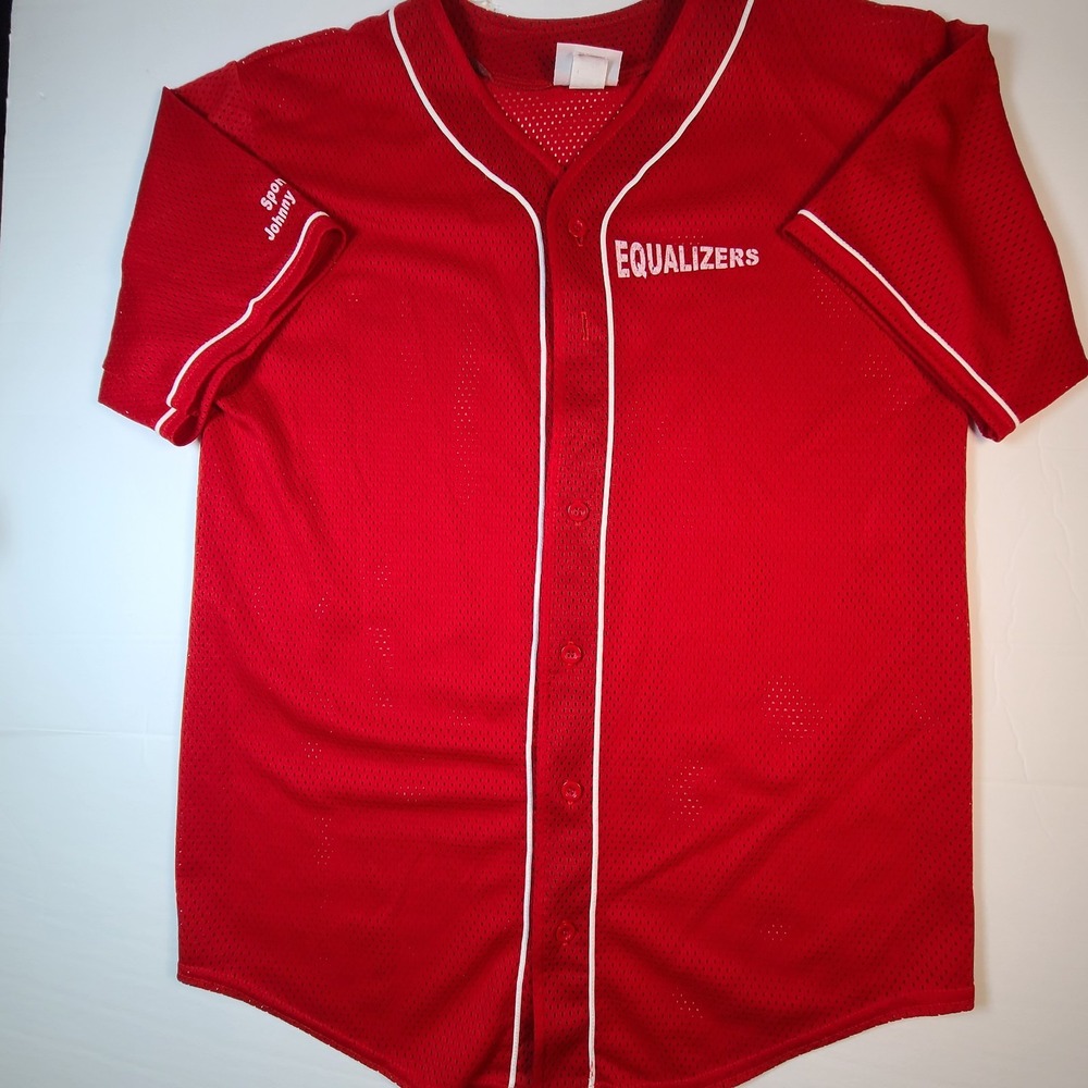 Equalizers Throwback Baseball Jersey Button Up Re… - image 1